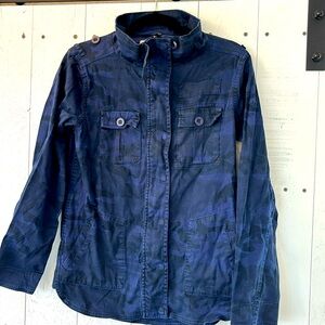Kersh Camo Blue Jacket Top  Size Small